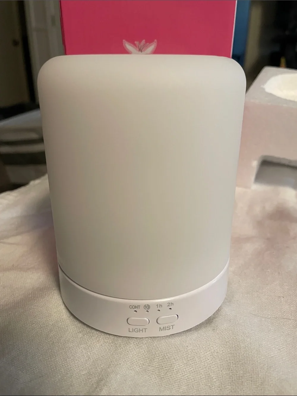 Pink Zebra White Ultrasonic Diffuser
